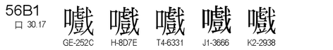 U+56B1